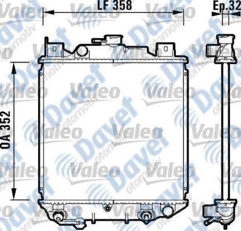 VALEO 734203 Radyator Suzuki Swift